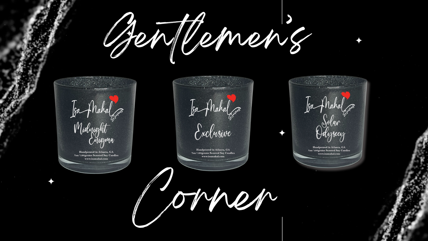 Isa Mahal Escentuals  - Gentlemen's Corner Banner
